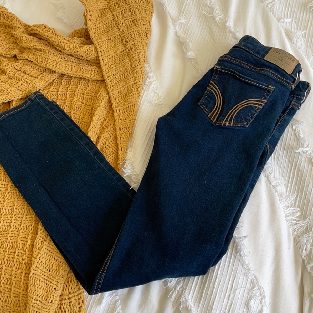 Low rise boot cut jeans